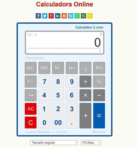 Calculadora Online.